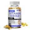 Taoters K2d3 120 Cápsulas, Vitamina D3, K2, Sin Sabor