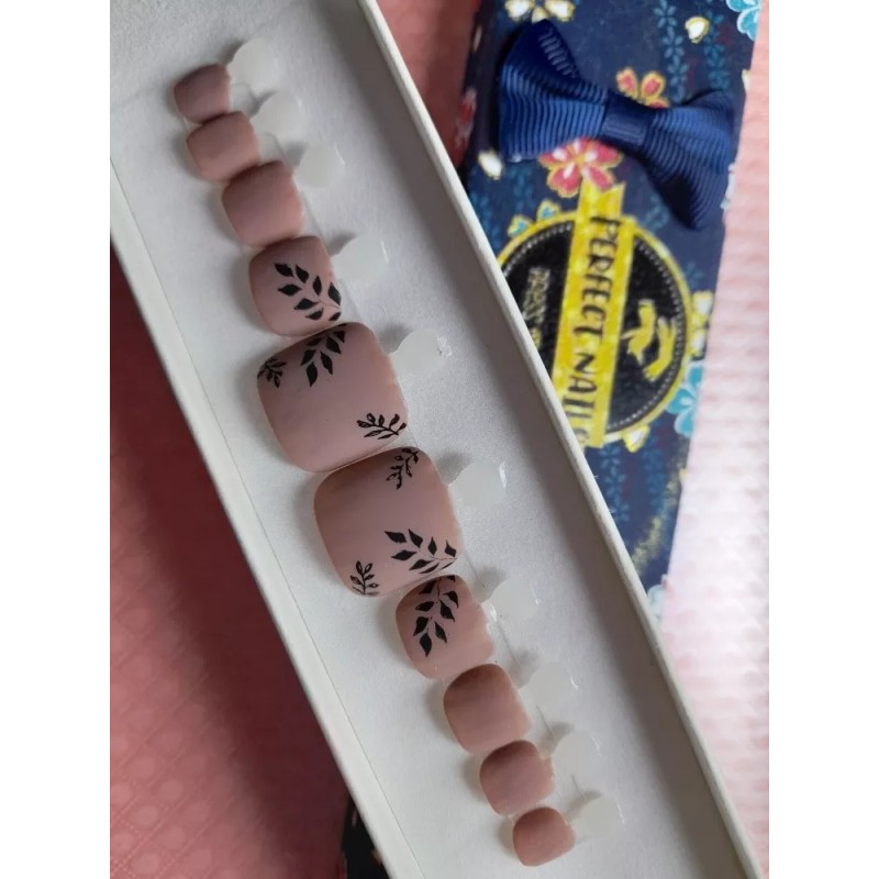 Perfect Nails Press On Uñas Decoradas Postizas Para Pies