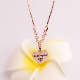 LQRI Godmother Goddaughter Bracelet Christian Baptism Gift for Godmothers Goddaughters Religion Jewelry (goddaughter)