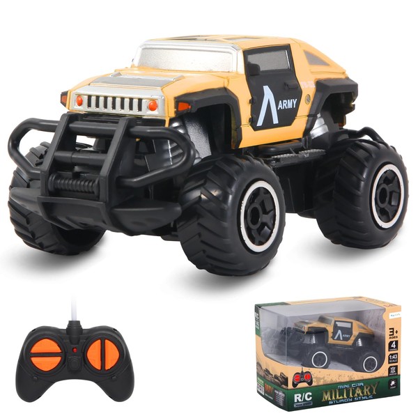 Pup Go Remote Control Car for Kids, Solid, Quick and Sensitive for Boys 3 4 5 6 7 Years, Turkish RC Toy Toddler, Small Racing Car, Best Gift for Birthday (Khaki)