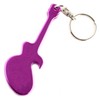 Custom Purple GUITAR Keychain Bottle Opener - Black Blue Green