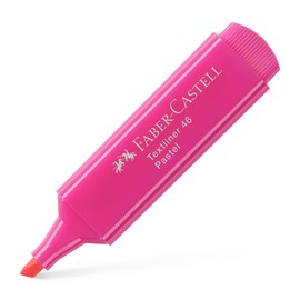 Faber-Castell 154654 – Box with 10 Markers fluorescent Textliner 1546 Pastel Tones, Pastel Pink
