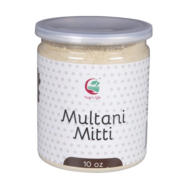 Multani Mitti Powder | Fullers Earth Clay | 100% Natural Indian Clay | Skin Firming Face Pack, Detox Bath and Soap Making | 10 oz (283 grams) | By Yogi's Gift®
