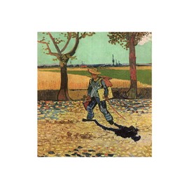 Spiffing Prints Vincent Van Gogh - Self Portrait on the Road to Tarascon - Small - Semi Gloss - Framed