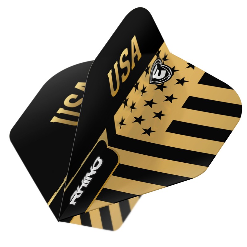 WINMAU Rhino Country Flag Design Dart Flights - 10 sets