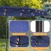 Bonosuki 13ft Large Patio Umbrella with Solar Lights, Outdoor Double-Sided