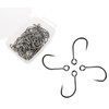 Inline Single Hook for Fishing Lure: 50pcs/Box Large Eye Fishing