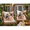 Doobicy Christmas Robin Bird Pillow Covers 18x18 Set of 2