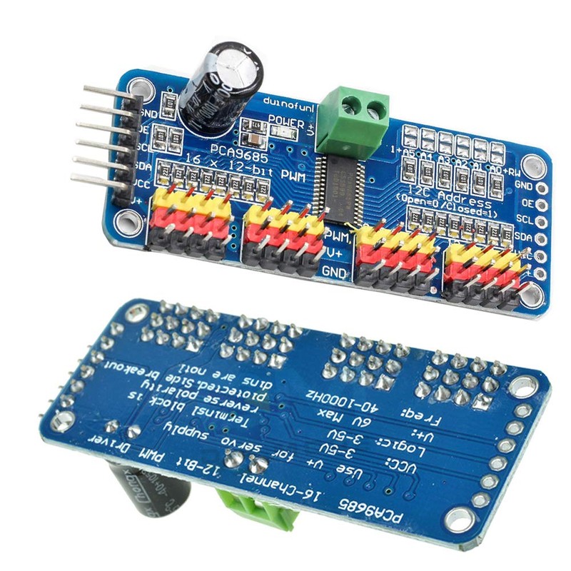 PCA9685 16 CH 12Bit PWM Servo Motor Driver Board Controller