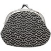Round Coin Purse, Suede Inden Style Coin Purse, Seigai Wave