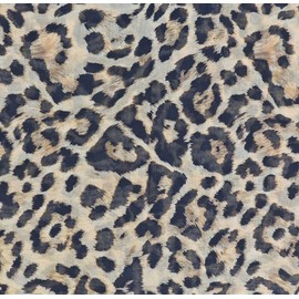 styleBREAKER Women's Loop Tube Scarf with Leopard Pattern, Lightweight Summer Scarf Made of Viscose, Neckerchief for Spring and Summer, Soft and Airy, beige / black, Unit size