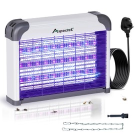 Aspectek LED Bug Zapper Indoor – High-Voltage Mosquito and Fly Trap, Energy-Efficient Insect Killer with 3 Long-Life LED Lamps, Safe & Durable Bug Light Trap for Home