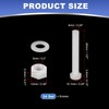 PATIKIL M6x40mm White Nylon Bolts Plastic Nuts Full Thread Head