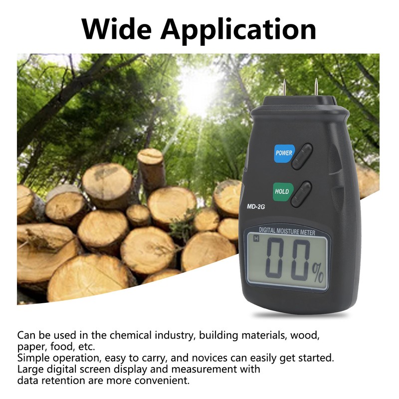 5%40% Digital Wood Moisture Meter Tester Wood Moisture Detector for