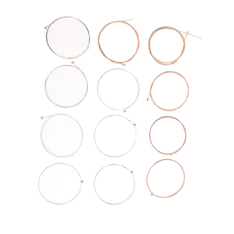 12 Pcs Acoustic Guitar Strings 12‑52 Gauge Phosphor Bronze PU