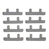8 x PVC Window Drain Caps Weep Hole Drainage Covers