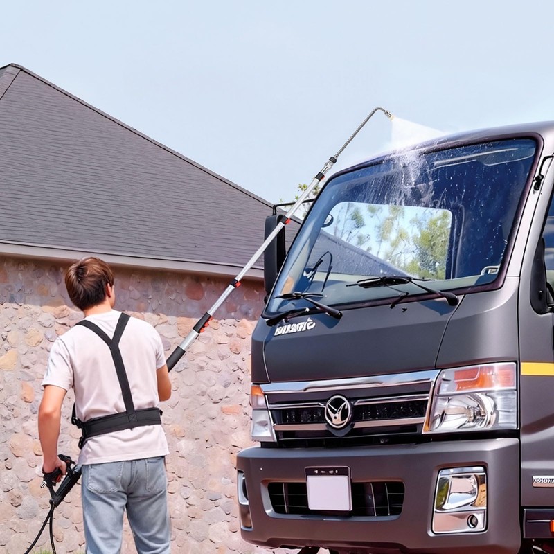VEVOR 25 FT Pressure Washer Telescoping Wand, with Power Washer