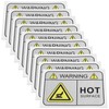 Create idea 10PCS Warning Label for High Temperature Area on