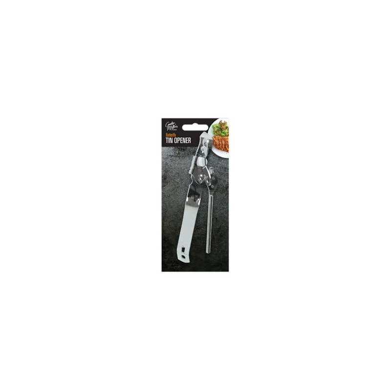 Silver Stainless Steel Tin Opener (17cm x 4.5cm x 3cm)