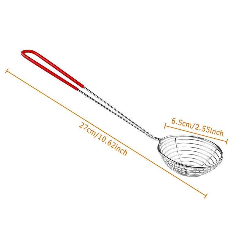 8 Pieces Stainless Steel Spider Strainer Spoon Small Wire Skimmer