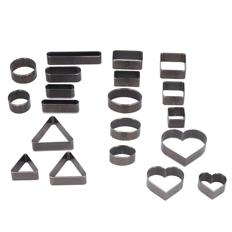 20PCS Leather Die Cutter Round Quadrate Hearts Leather Cutting Dies