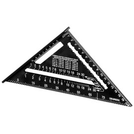 SOLA - RS 18-5in1 Carpenter's Square - Try Square 18 cm - Robust Aluminium Carpenter's Square with Metric Scale - Multifunctional Angle: Ruler, Try Square, Mitre Square, Protractor