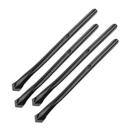 Chain Link Black Ground Post Sleeves | Gound Post Anchors for 1 5/8" OD Pipe Socket (Pack of 4)