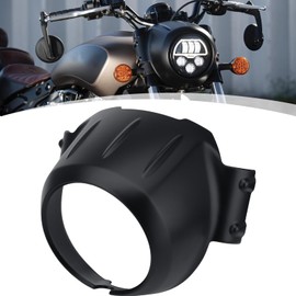GZDLMoto Motorcycle Front Light Covers for Indian，Headlight Cover Fairing Motorcycle Upgrades Refit for Indian Scout Sixty Bobber Twenty Rogue 2015-2023 (Matte Black)