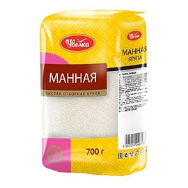 Uvelka Kasha Semolina (Manka) - 700g/24.7oz, Pack of 3, Organic Food