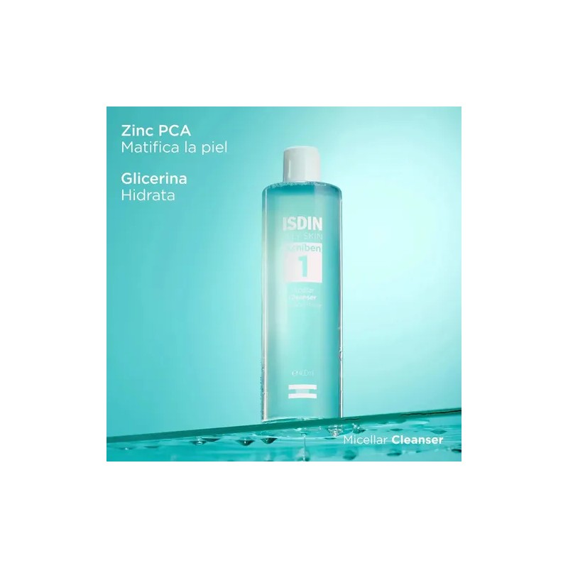 Limpiador Desmaquillante Facial Micellar Cleanser Acniben 400Ml Isdin