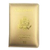 Missmore PU Leather Passport Cover with Gold USA Logo Printed