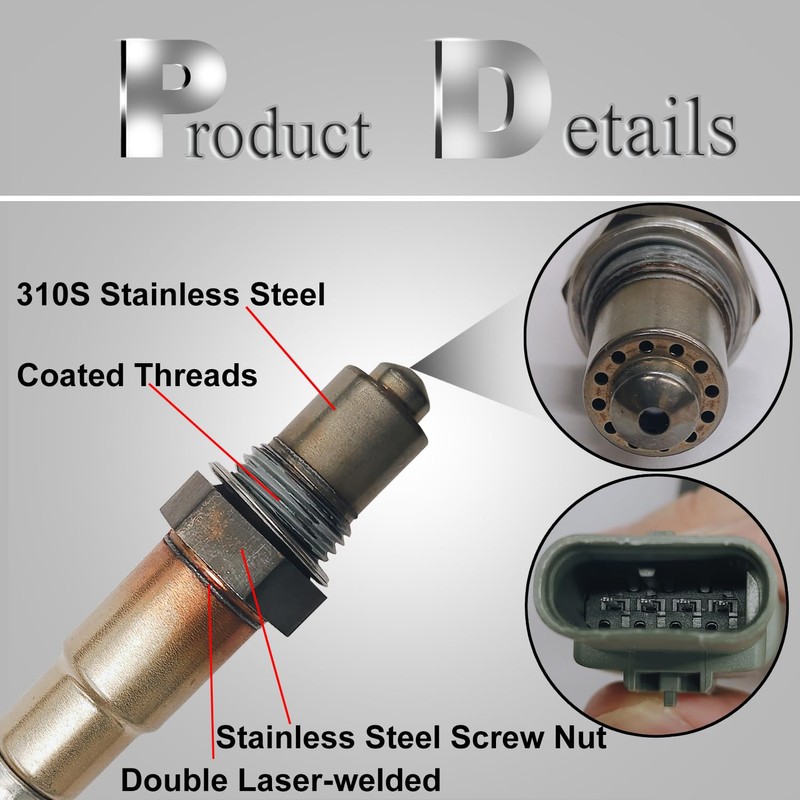 TINJO O2 Oxygen Sensor Upstream & Downstream Compatible with Chevy