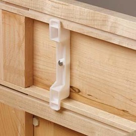 False Front Cabinet Clips 4-1/2" - Fake Drawer Clips/False Drawer Front Clips - 1 Set (2 Clips)