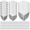 24 Pcs Black Metal Corner Protectors - Heavy Duty Steel,