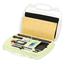 Traditional Chinese Calligraphy Set Brush Pen Ink Water Writing Paper Tool Box Kit for Beginner