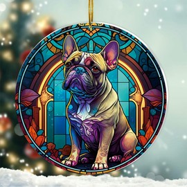 French Bulldog Christmas Ornament 2024 - French Bulldog Gifts for Women French Bulldog Ornament for Christmas Tree, Gifts for French Bulldog Lovers Dog Christmas Decorations Xmas Keepsake