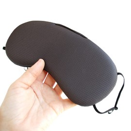 Cool Max Summer Comfortable Sleep Mask for Sleeping and Resting on Cars, Travel, Planes, Made in Japan, Gray
