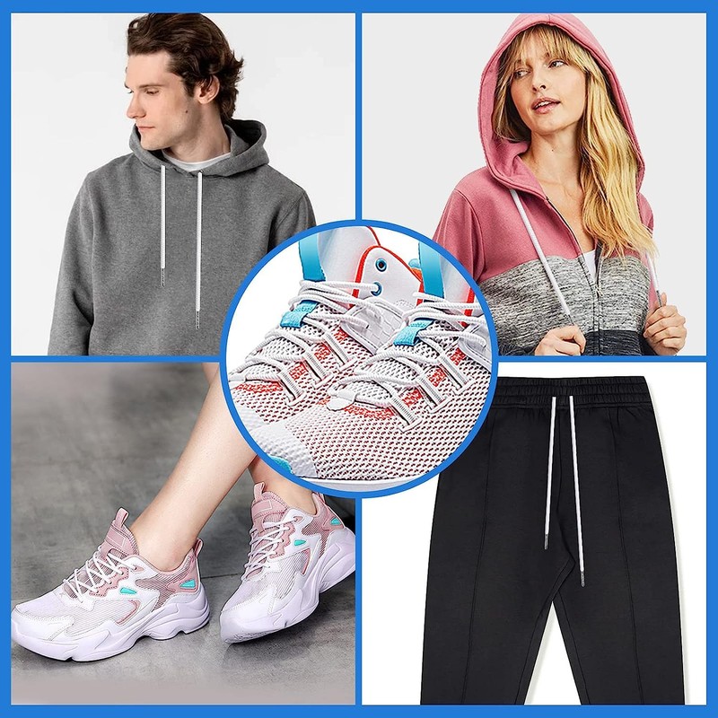 30PCS Drawstring Cords Replacement Drawstrings, 57 Inch Replacement Drawstring with