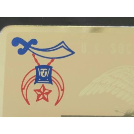 Perma-Plates Vintage Perma-Plate SHRINERS Social Security ID Card A NOS 1970'S