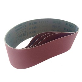 2-1/2 x 16 Inch Sanding Belts - 80 Grit Aluminum Oxide Belt Sanders for Woodworking, Metal, Composites & Solid Surface, Heavy Duty Cloth Belt Sanding with Butt Joint, Sander Belts - 12 Pack