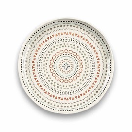 Tarhong TT21826674 Mandala Salad Plate, 8.7 inches (22 cm), Dish, Break-resistant, Melamine Tableware, Plastic, Dishwasher Safe, One-Plate, Stylish, Cute, Lightweight, Outdoor, Camping,