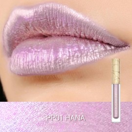 Focallure Glam Metallic Liquid Lipstick #RD01 Love Galore Metal Lipgloss Lightweight Smooth Cosmetic Long-lasting Waterproof - Color: PP01 HANA