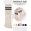 6 Pares Calcetines de Mujer Calcetines de Algodón con Cinco