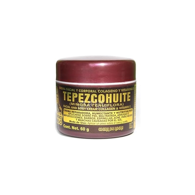 Colágeno y vitamina E Tepezcohuite crema 4 oz