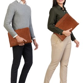 STILORD 'Troy' Laptop Bag 13.3 Inch Leather for MacBook MacBook Bag Vintage Sleeve Ideal as Laptop Sleeve 13 Inch Notebook Bag Protective Cover Document Folder, Maraska - Brown, vintage