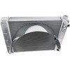 Universal Chrome Radiator Cooling Fan Shroud, 5-1/2 Wide