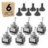 6-Pack Miniature Toggle Switch UL Certified with Waterproof Cap MTS-203,