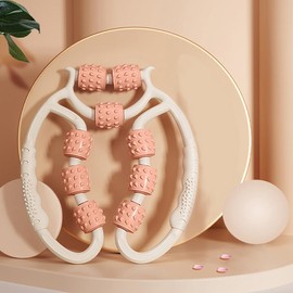 Muscle Roller Stick, Trigger Point Muscle Roller for Muscles Deep Tissue, Massage Roller to Relieve Soreness, Stiffness and Tight Muscles, for Calves Legs Arms Shin Splints (Orange-9 Roller)