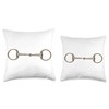 Snaffle Bit Throw Pillow