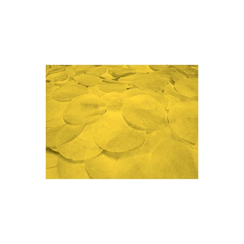Banana Yellow Paper Confetti, 2.5cm diameter, 10 grams
